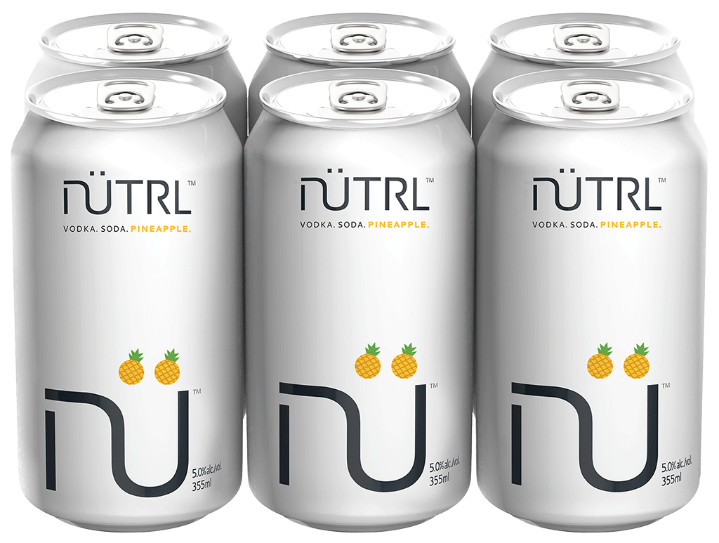 Nutrl Vodka Soda Pineapple 6 Cans