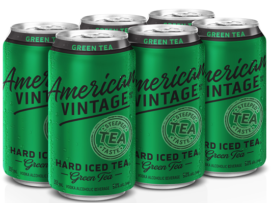 American Vintage Green Tea 6 Cans