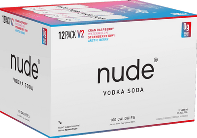 Nude Vodka Soda Variety Pack V2 12 Cans