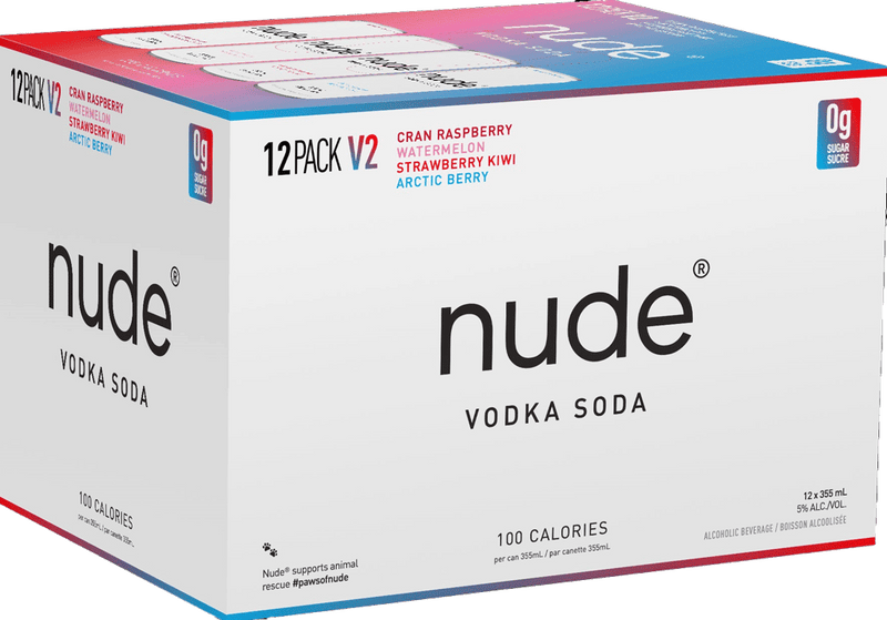 Nude Vodka Soda V2 12 Cans