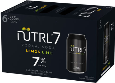 Nutrl 7% Lemon Lime 6 Cans