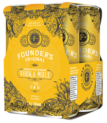 Founder'S Original Vodka Pineapple Mule 4 Cans