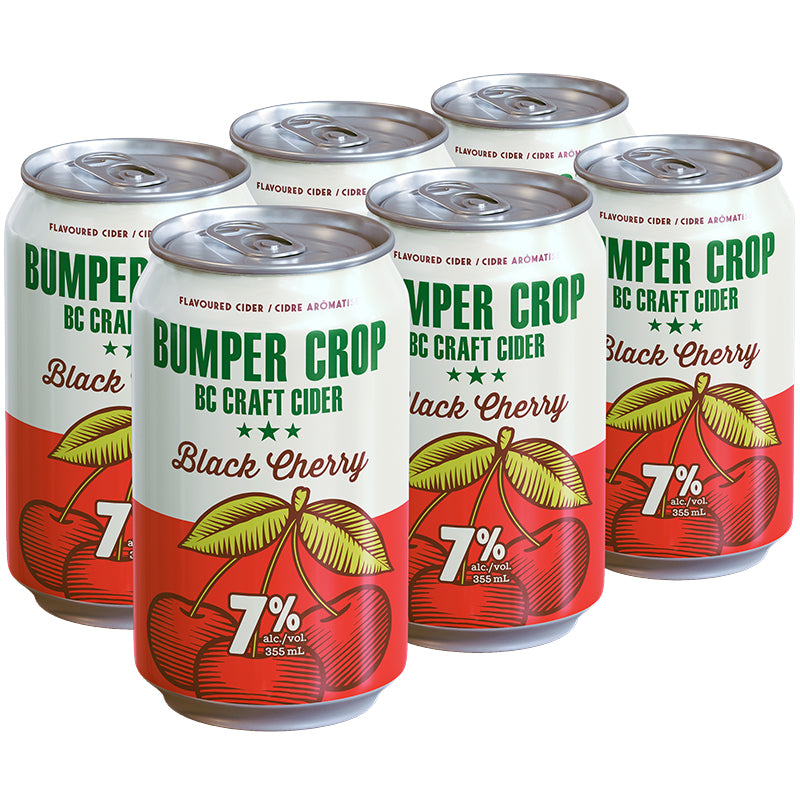 Bumper Crop Black Cherry Cider 6 Cans