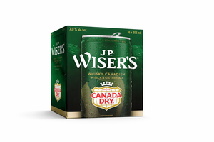 J.P. Wiser's Whisky & Gingerale 4 Cans