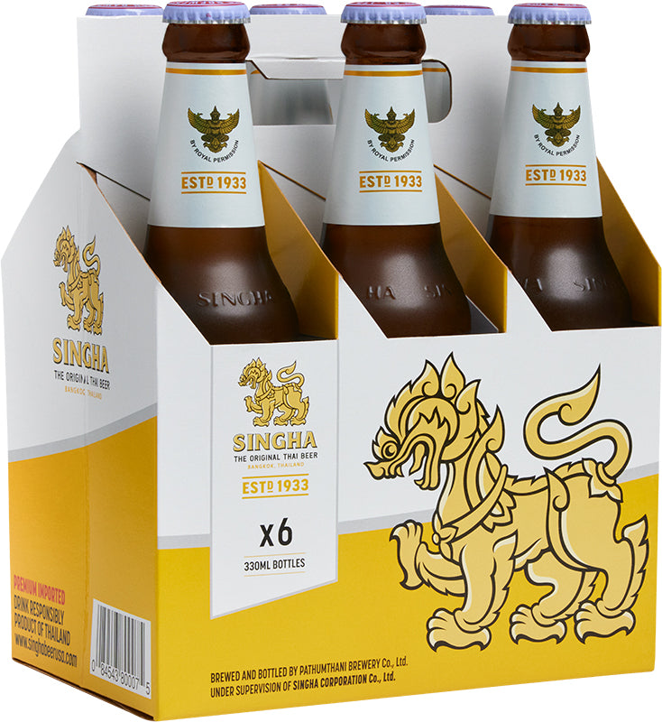 Singha Thai Lager 6 Bottles