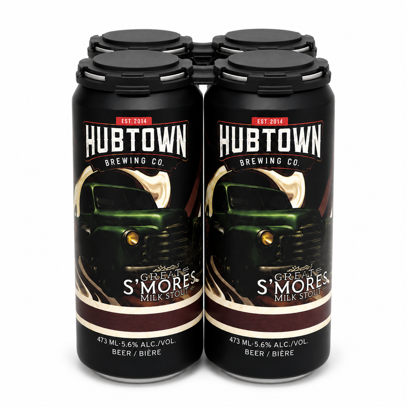 Hubtown Brewing Great Out S'mores Milk Stout 4 Cans