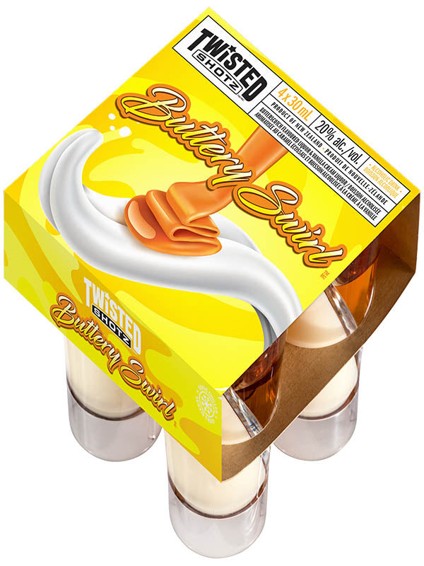 Twisted Shotz Buttery Swirl 4x30ml