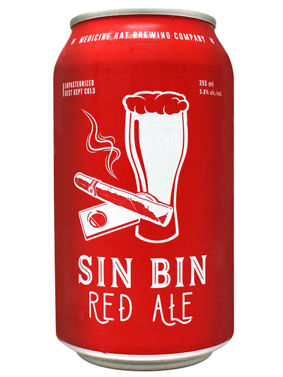 Med Hat Sin Bin Red Ale 6 Cans