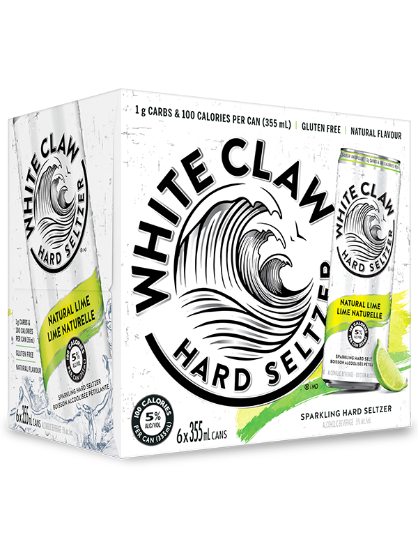 White Claw Natural Lime 6 Cans
