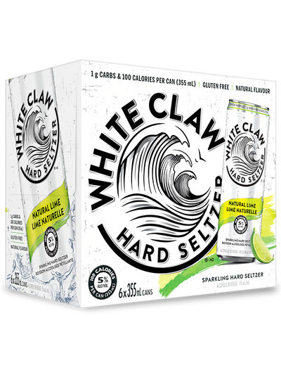 White Claw Natural Lime 6 Cans