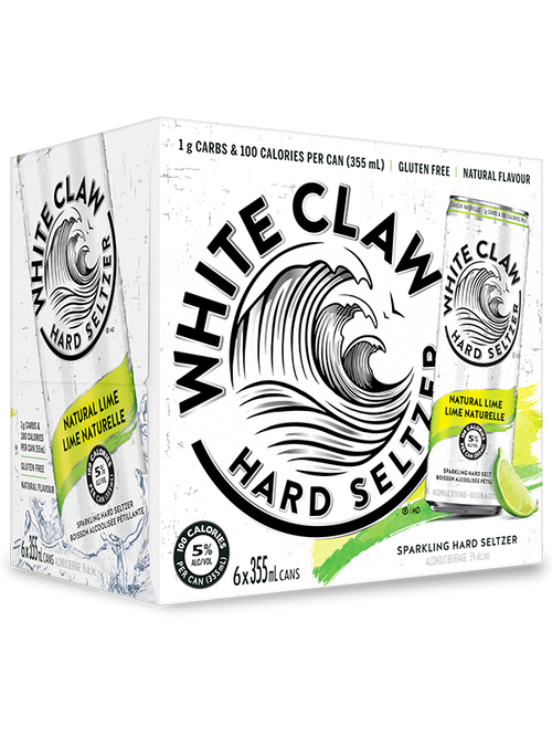 White Claw Natural Lime 6 Cans
