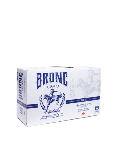 Bronc Light Beer 15 Cans