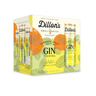 Dillon'S Tangerine & A Hint Of Mint 6 Cans