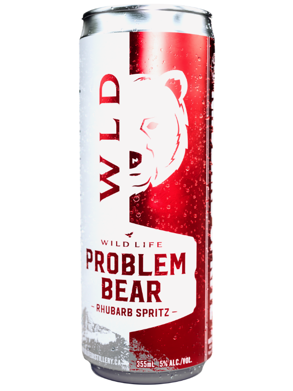 Wild Life Distillery Problem Bear Rhubarb Spritz 4 Cans