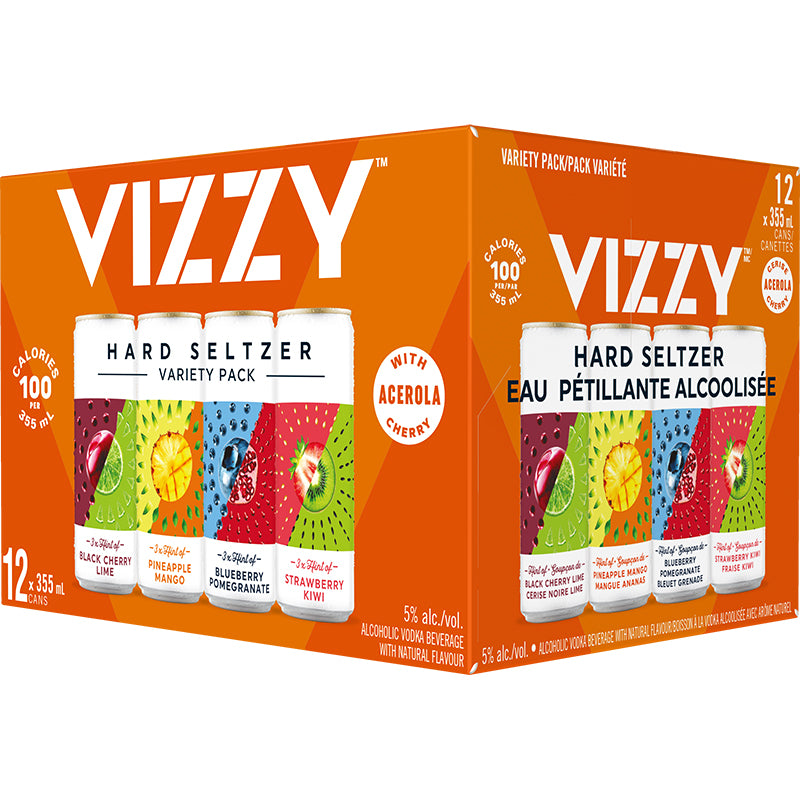 Vizzy Seltzer Mixer Pack 12 Can