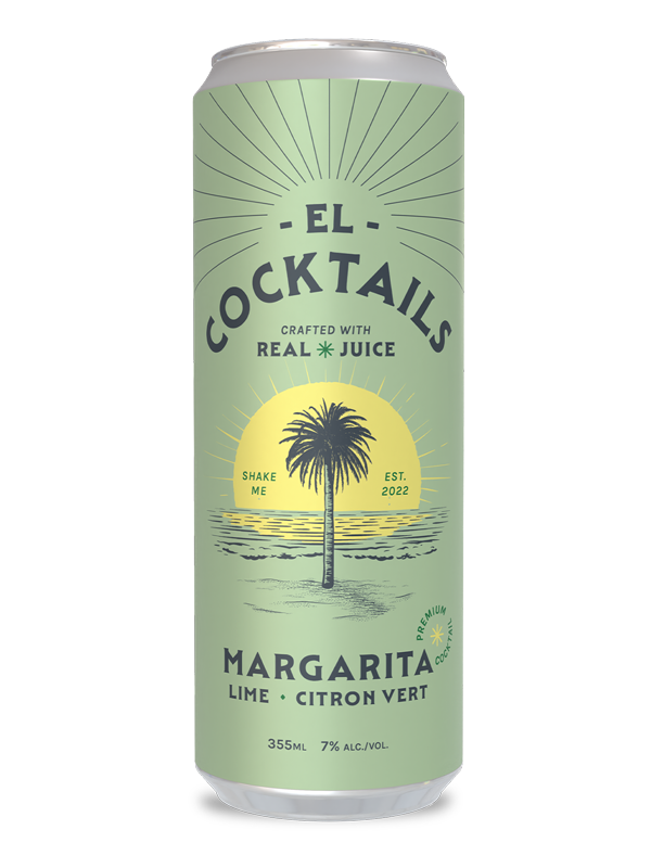 El Cocktail Margarita 355 Cls 4cans