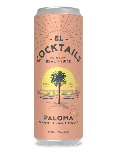 El Cocktail  Paloma 4 Cans
