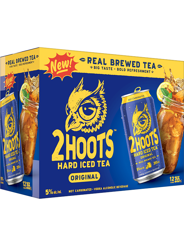 2 Hoots Hard Iced Tea 12 Cans