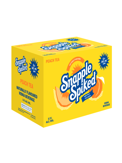 Snapple Spiked Peach Tea 6x341ml