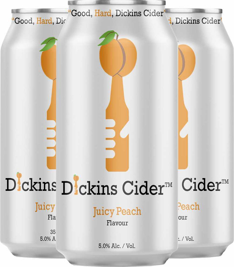 Dickins Cider Juicy Peach 4x473ml