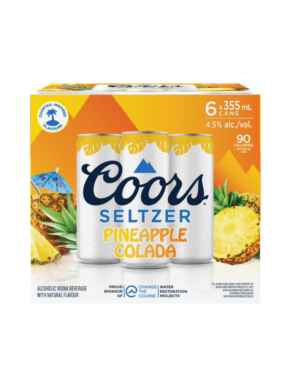 Coors Seltzer Pineapple 6 Cans