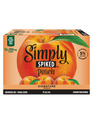 Simply Spiked Peach 12 Cans