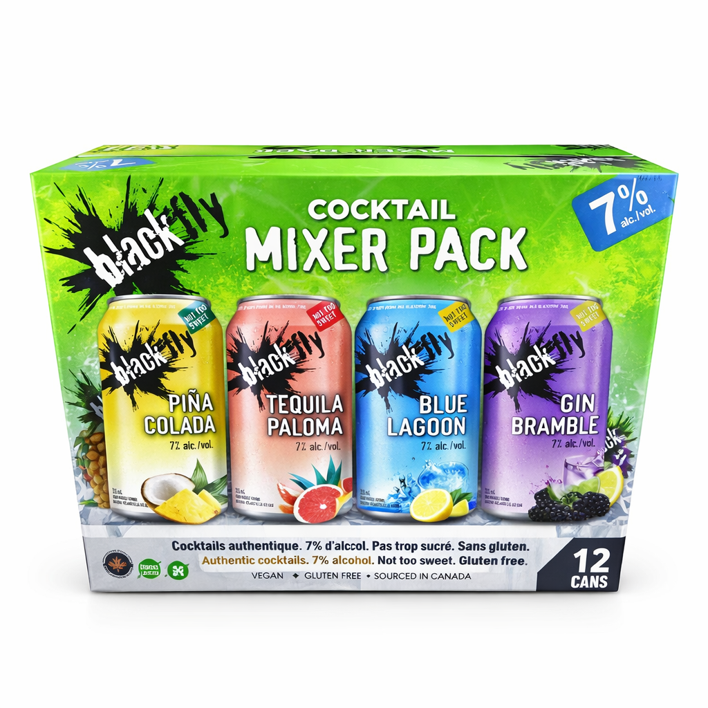 Black Fly Classic Cocktail Mixer 2.0 12p 12x355mL
