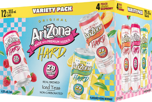 Arizona Hard Iced Tea 2G Variety Pack 12 Cans