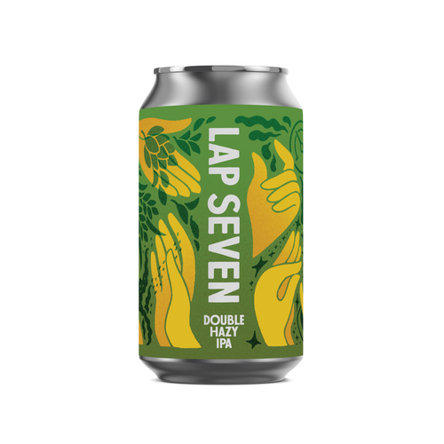 Born Brewing Lap 7 Hazy Double IPA 4 Cans