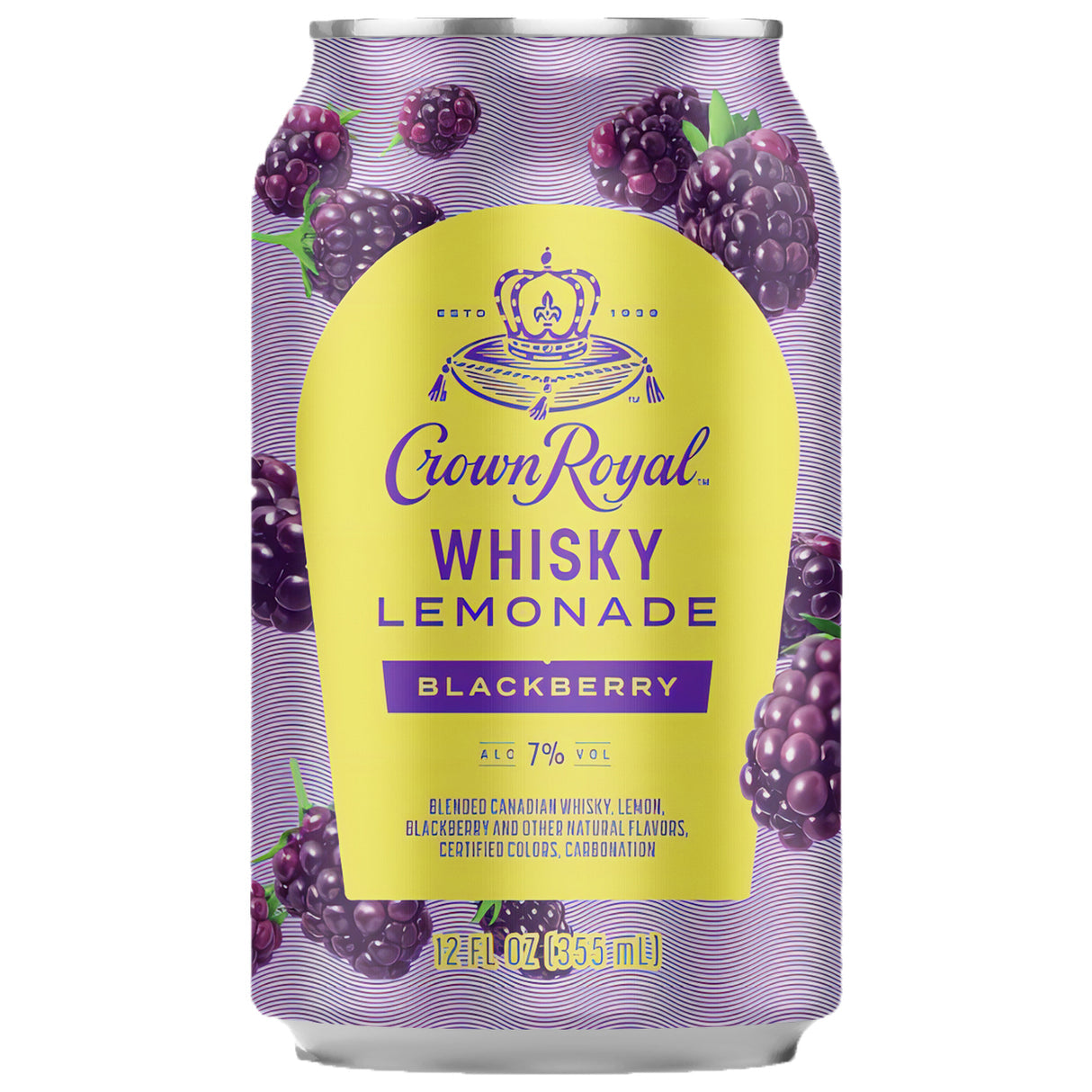Crown Royal Blackberry Whisky Lemonade 4x355mL