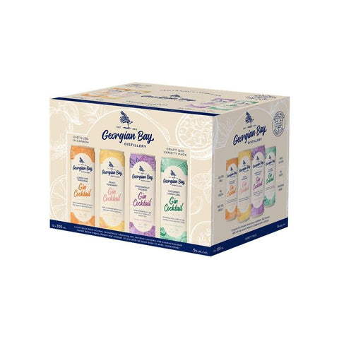 Georgian Bay Gin Cocktails Variety Pack 12 Cans