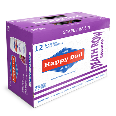 Happy Dad Hard Seltzer Grape 12 Cans