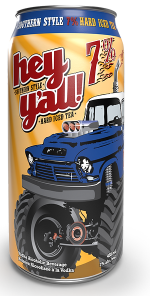Hey Y'all 7% Hard Iced Tea 458ml