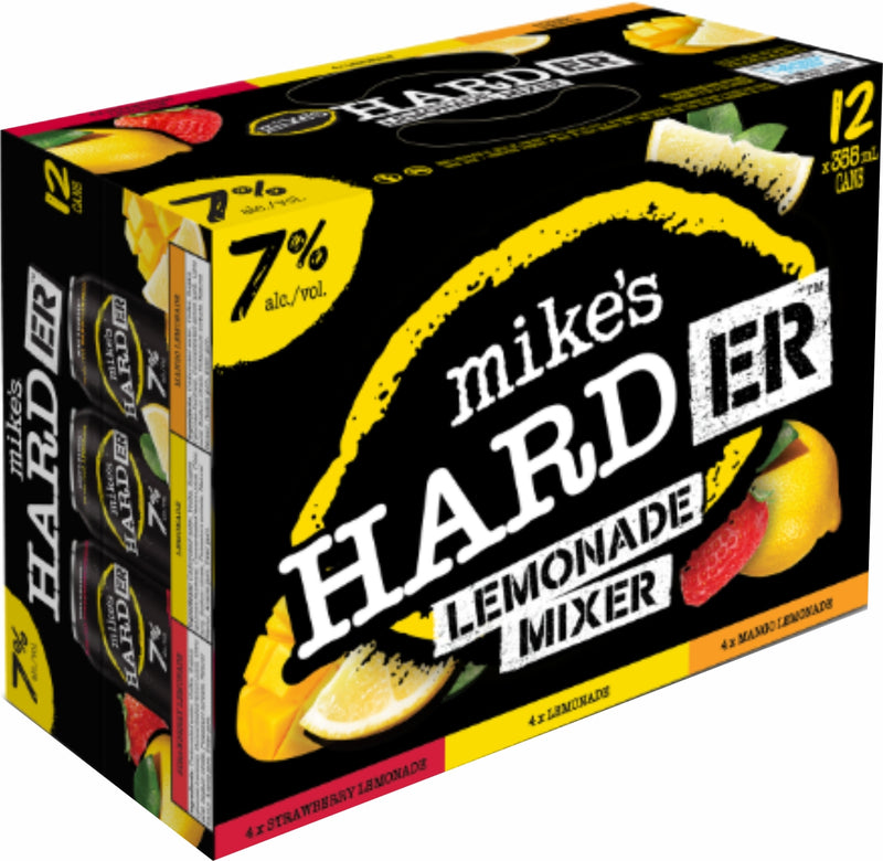 Mikes Harder Lemonade Mixer 7% 12x355ml