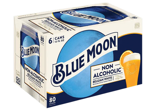 Blue Moon Belgian White Non Alcoholic 6 Cans