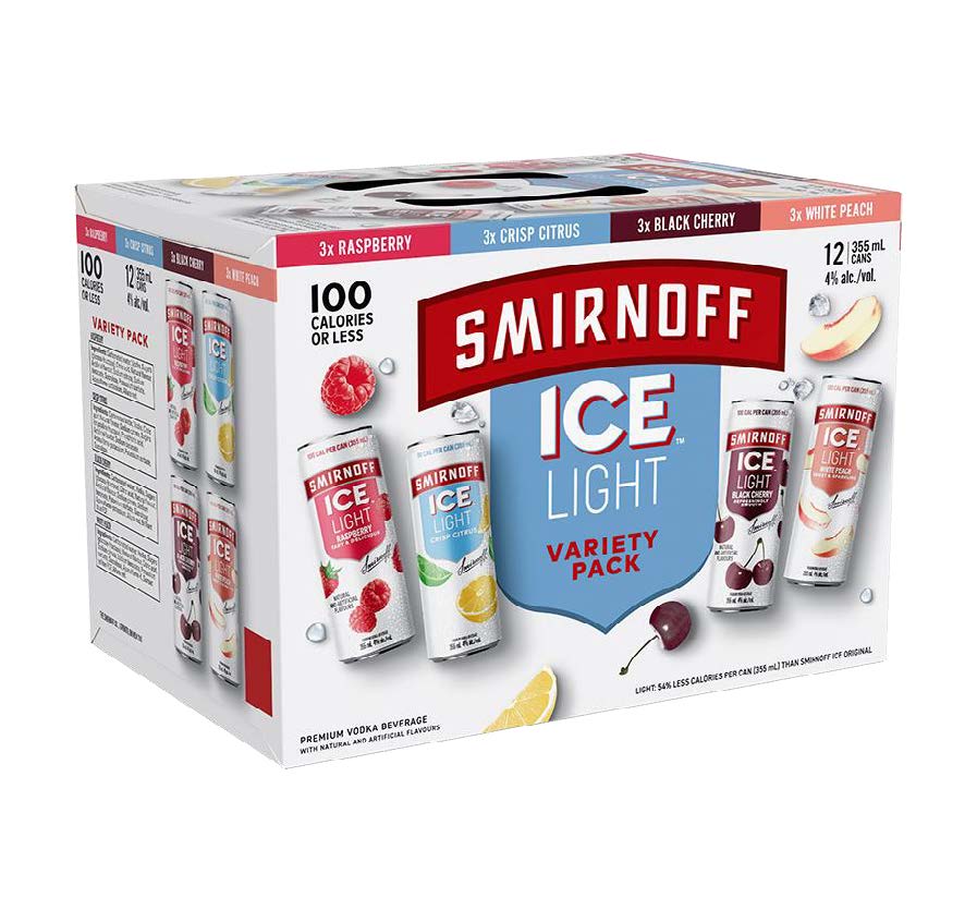 Smirnoff Ice Light Variety Pack 12x355mL