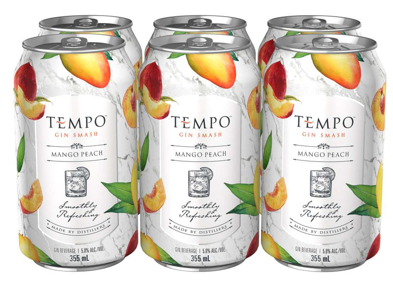 Tempo Gin Smash Mango Peach 6 Cans