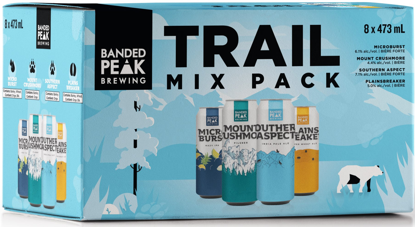 Banded Peak Trail Mix Pack 8 Cans
