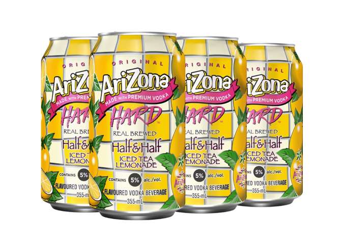 Arizona Half And Half Iced Tea Lemonade 6 Cans