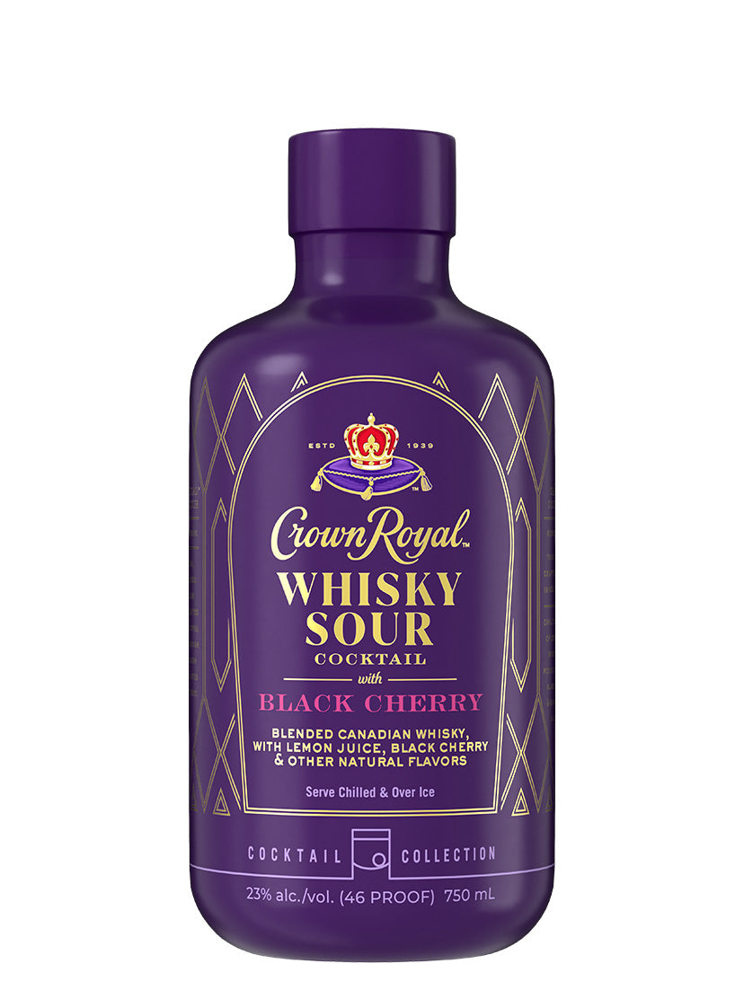 Crown Royal Black Cherry Whisky Sour 375ml