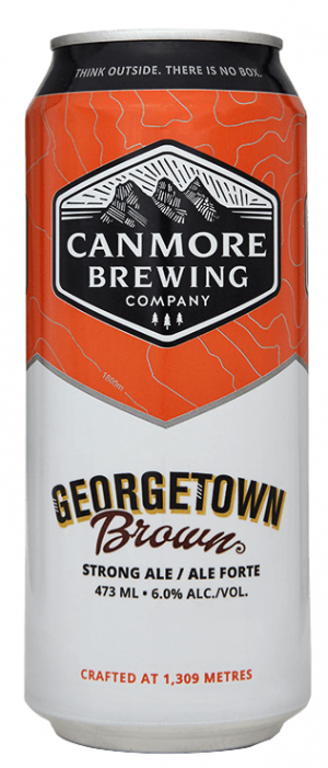 Canmore Brewing Georgetown Brown Ale 4 Tall Cans