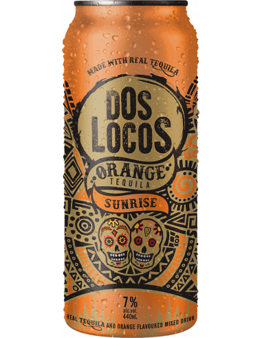 Dos Locos Tequila Sunrise 440ml