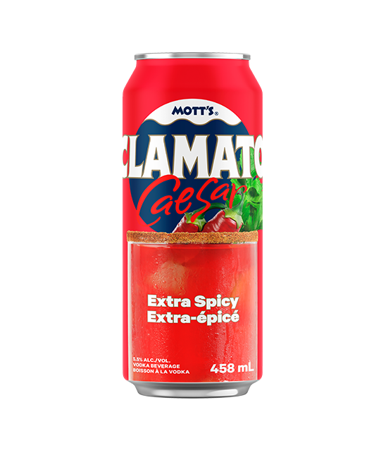 Mott'S Clamato Caesar Extra Spicy 458mL