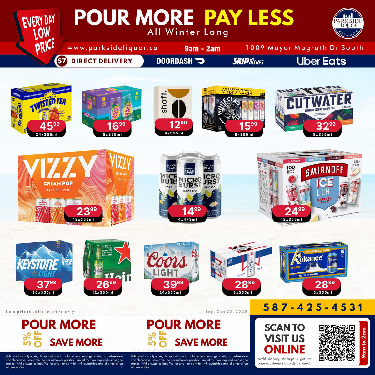 Pour More Beer & Coolers All Winter Long