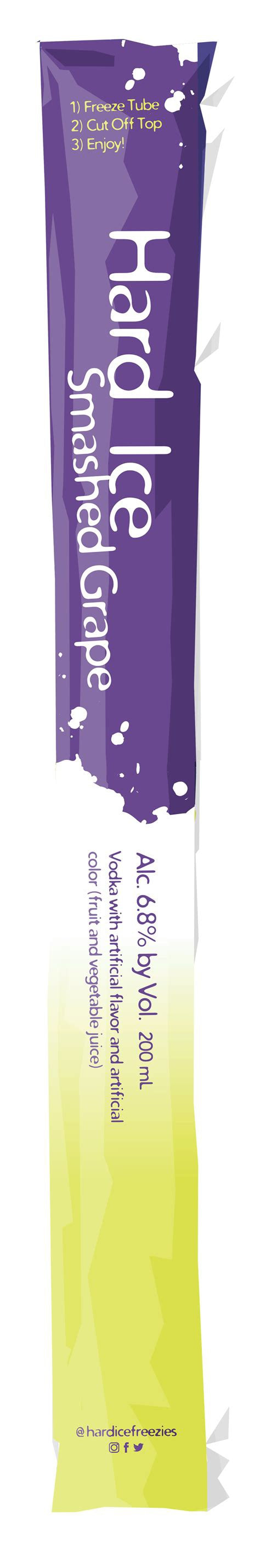 Hard Ice Vodka Freezie Grape 200ml