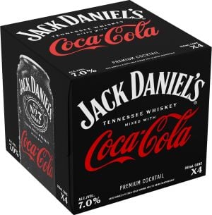 Jack Daniel's & Coca Cola 4 Cans