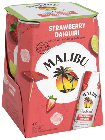 Malibu Strawberry Daiquiri Cocktail 4 Cans