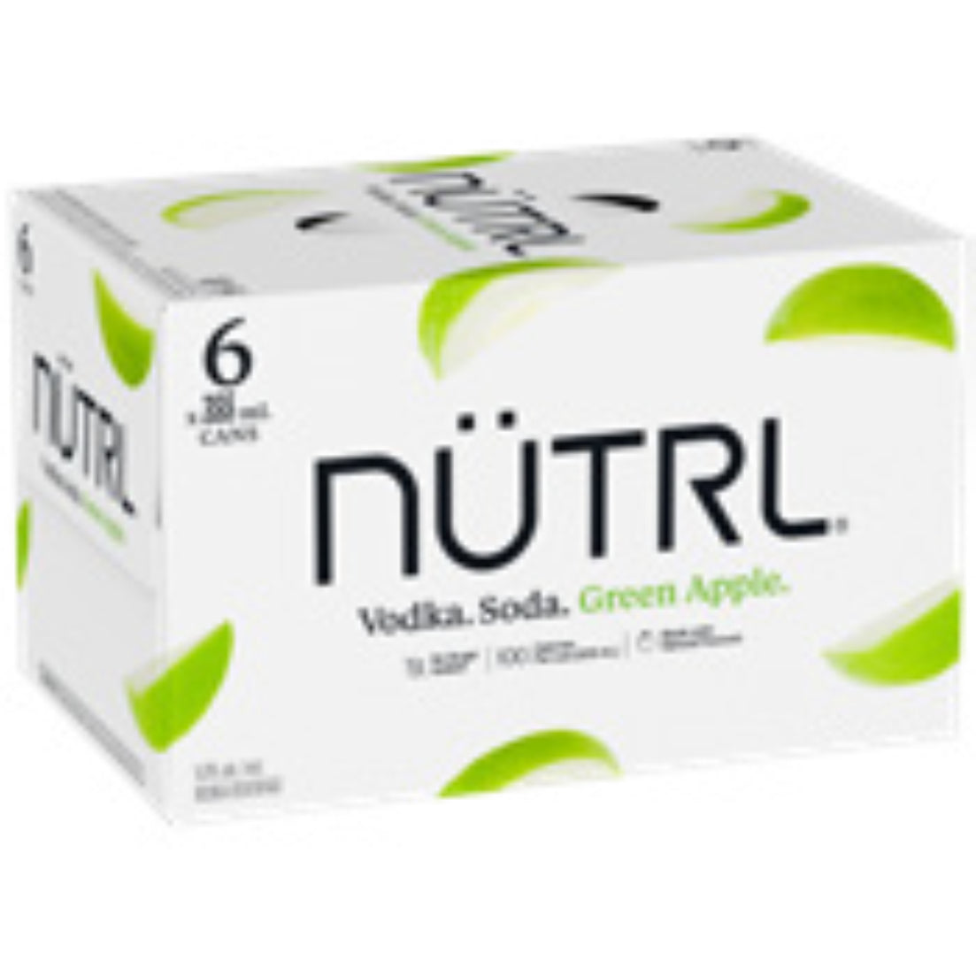 Nutrl Vodka Soda Green Apple 6 Cans