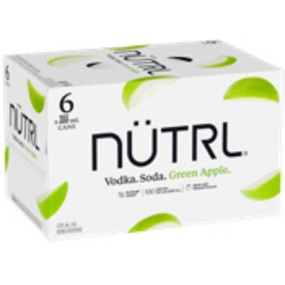 Nutrl Vodka Soda Green Apple 6 Cans