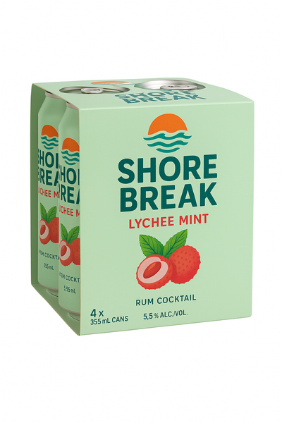 Shore Break Lychee Mint 4 Cans